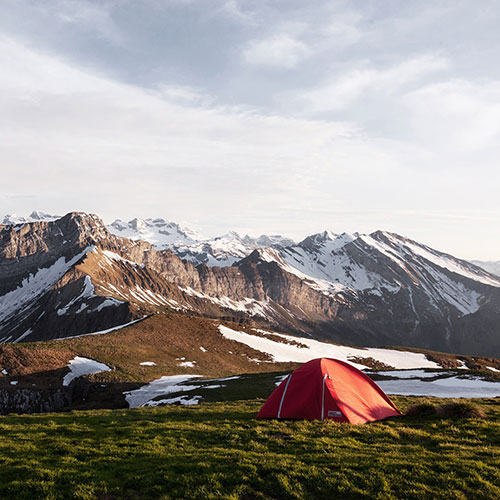 tent in muountains